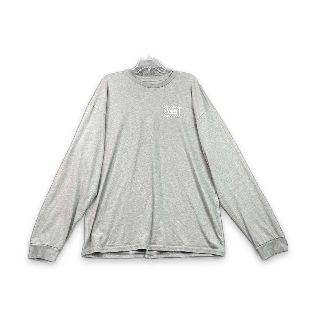 Vans Off The Wall Shirt Men's 2XL Gray Graphic Cotton Casual Skate Streetwear